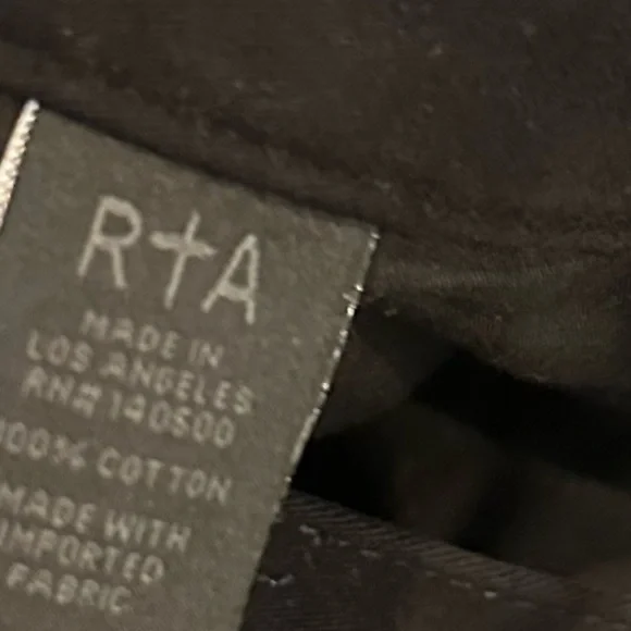 RTA CARGO DRAWSTRING TWILLS BLACK PANTS W/ LEG ZIPS WAIST 32 NWOT - Picture 7 of 14